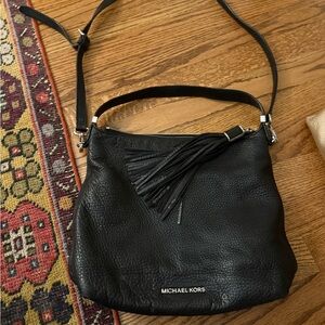 Michael Kors Black Leather Shoulder Bag